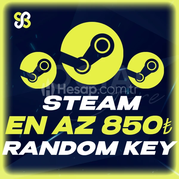 En Az 850 TL Steam Random Key | OTO TESLİM