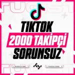 ⭐Düşüş Yok - TikTok 2.000 Gerçek Takipçi⭐