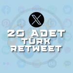 Twitter (X) 20 Adet Türk Retweet- Anlık Servis