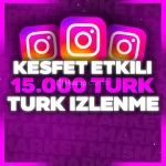 ⭐Instagram 15000 Türk İzlenme (Süper Hızlı)⭐