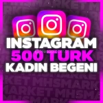 ⭐Instagram 500 Türk Kadın Beğeni⭐ (Süper Hızlı)⭐