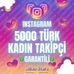Türk Kadın 5000 Takipçi 💄 - Hızlı Garantili ♻