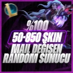 ⭐(ULTRAVİP) RANDOM SUNUCU 50-850 SKİN MAİL DEĞİŞEN⭐