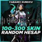 YABANCI SUNUCU ⭐VİP 100-300 SKİN RANDOM HESAP⭐