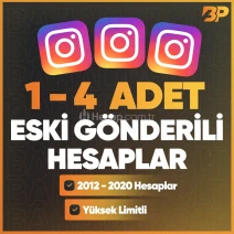 1 - 4 ADET ESKİ GÖNDERİLİ ✅ Eski Tarihli IG Hesapları