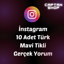 10 Adet Instagram Mavi Tikli Yorum | TÜRK GERÇEK FENOMEN
