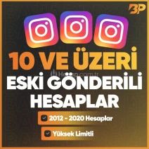 10 ADET VE ÜZERİ ESKİ GÖNDERİLİ ✅ Eski Tarihli Hesaplar
