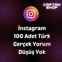 100 Adet Instagram Türk Yorum | TÜRK GERÇEK