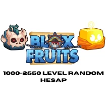 1000 - 2550 Seviye Random BLOXFRUIT Hesap