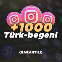 +1000 Gerçek Türk Beğeni | Otomatik Gönderim