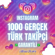 1000 Gerçek Türk Takipçi - Hızlı, Garantili ♻️