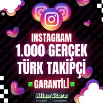 1000 Gerçek Türk Takipçi - Hızlı, Garantili ♻️