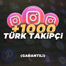 +1000 Instagram Türk Takipçi - Otomatik - Anlık