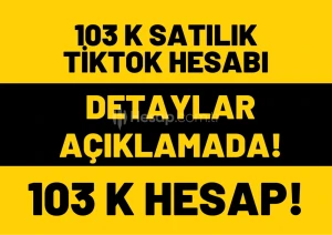 103 K TİKTOK HESABI PROJELİK