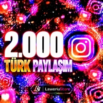 ⭐(INSTAGRAM 2.000 TÜRK PAYLAŞIM)- GÜVENLİ İŞLEM ⭐