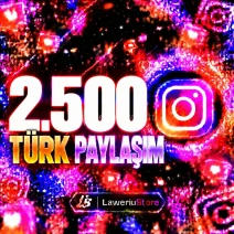 ⭐(INSTAGRAM 2.500 TÜRK PAYLAŞIM)- GÜVENLİ İŞLEM ⭐