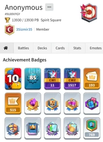 CLASH ROYALE 123 KART-EVRİM-KAHRAMAN- MAX HESAP