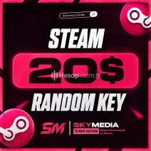 ⭐Steam En Az 20$ Random Key | 7-24 Oto⭐