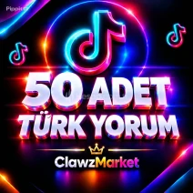 ❤%100 TÜRK ORGANİK 50 ADET YORUM TİKTOK
