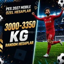 MAİL DEĞİŞEN - Efootball 3000-3350 KG Random Hesap