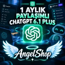 ⭐PAYLAŞIMLI HESAP⭐1 AYLIK CHATGPT 6.1 PLUS⭐