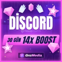 ⭐DİSCORD 1 AYLIK 14X BOOST + OTO TESLİM⭐