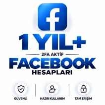 1 YIL VE ÜZERİ ➜ 2FA AKTİF FACEBOOK HESAPLARI
