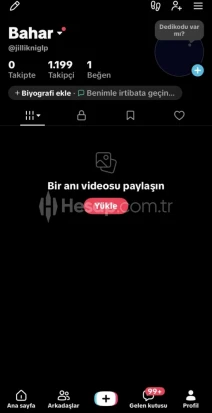 1.2K TÜRK TAKİPÇİLİ MOBİL CANLI YAYIN AÇIK TİKTOK HESAP