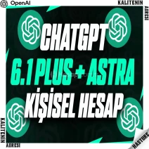⭐Astra⭐KİŞİSEL⭐30 GÜN⭐CHATGPT 6.1 PLUS + Codex + DaLL ⭐
