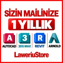 SİZİN MAİLİNİZE 3 YIL AUTOCAD | 3DS MAX | REVIT |ARNOLD