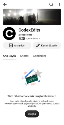 YOUTUBE 1.6K ABONELİ EMEK HESAP