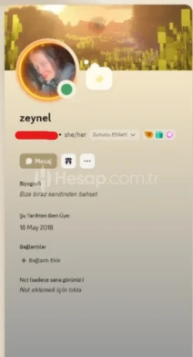 Discord Altın Badgeli Temiz Hesap (NO QUEST)