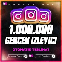 İnstagram 1 Milyon İzlenme - Güvenli İşlem - Otomatik