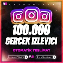 İnstagram 100.000 İzlenme - Güvenli İşlem - Otomatik