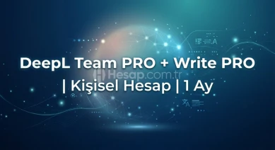DeepL Team PRO + Write PRO | Kişisel Hesap | 1 Ay