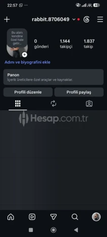 🚀 1174 TAKİPÇİ 💎 ORGANİK İNSTAGRAM HESABI SATILIK ⭐