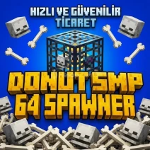 DonutSMP 64 Adet İskelet Spawner Teslimatı