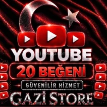 ⭐(%100 TÜRK) + (ORGANİK) YOUTUBE 20 BEĞENİ ⭐