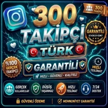 💎 300 ⭐TÜRK⭐ İNSTAGRAM TAKİPÇİ ⭐ HIZLLI & TESLİM ⭐