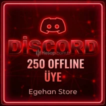 Dıscord 250 OFFLINE Uye Kendi Sunucunuza