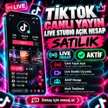 🚀 TİKTOK CANLI YAYIN VE LİVE STÜDYO AÇIK HESAP SATLIK⭐