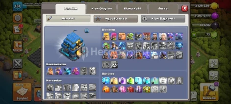 ⚡ 131 SEVİYE TH12 CLASH OF CLANS HESABI | 5 İŞÇİ + KAHR