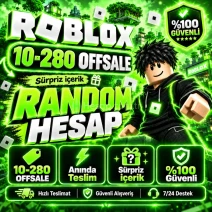 👑 10-280 OFFSALE⚡ ROBLOX RANDOM HESAP 👑