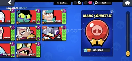 55K Mars2Şöhret 48 prestij 290 skin 21si efsanevi