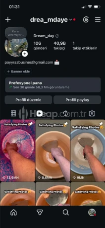 41.000 TAKİPÇİLİ 60M İZLENMELİ HESAPDA REKLAM