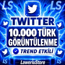 💎 X (Twitter) 10.000 Görüntülenme 💎