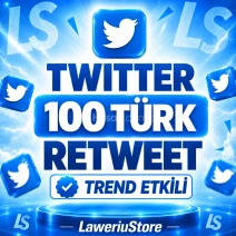 💎(TREND ETKİLİ) TWİTTER 100 TÜRK RETWEET💎