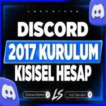 2017 Kurulum Discord Hesap (Bilgileri Değişen)