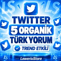 💎 (ORGANİK) TWİTTER 5 TÜRK YORUM  |  TREND ETKİLİ 💎