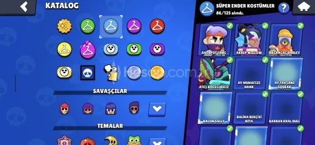 58K BRAWL STARS HESABI 2021 NADİR ŞEYLER VAR